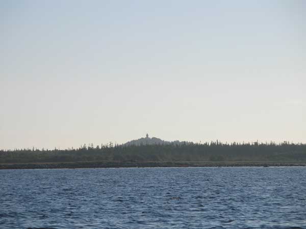 вид на Секирку с моря