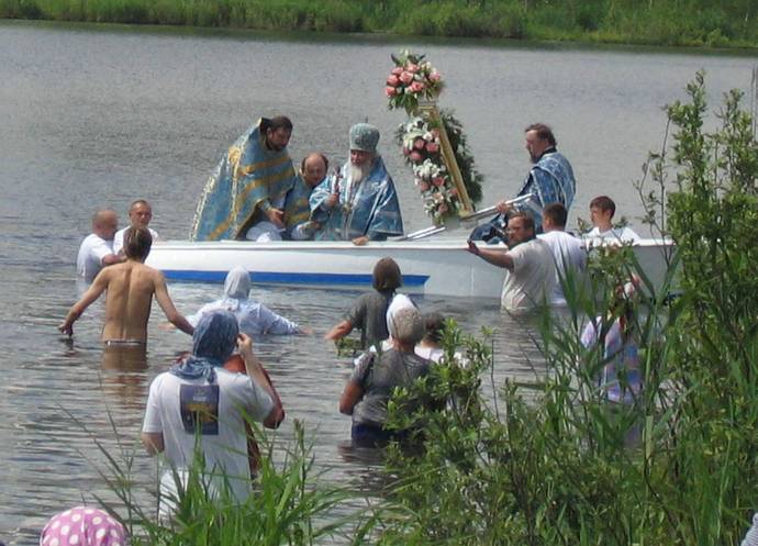 Освящение вод Святого озера.