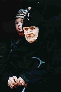 Схимонахиня Никандра (снимок сделан, когда монахине было 105 лет) 