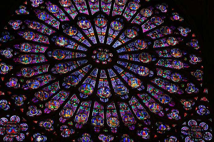 Витражи Нотр-Дама Витражи Нотр-Дама