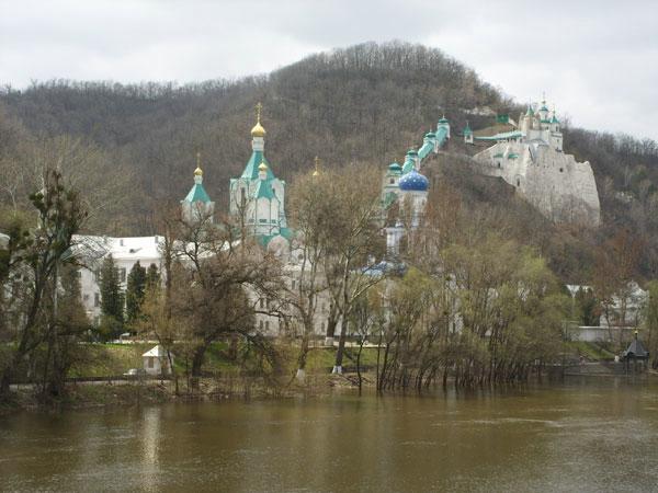 Панорама Святогорского Успенского монастыря Панорама Святогорского Успенского монастыря